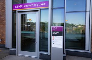 exterior of the urgent care eye clinic