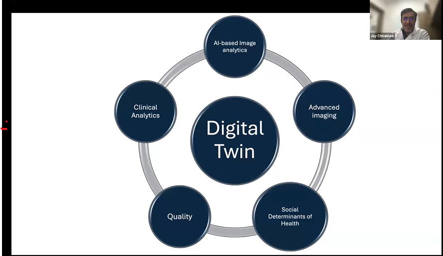 graphic of the digital twin concept from the webinar