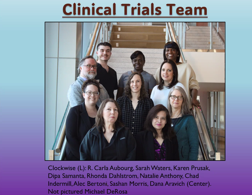Clinical trials team