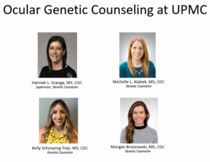 headshots of ocular genetic counselors