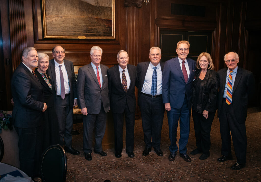 EEF Board members with Al Muse at a Muse Prize dinner