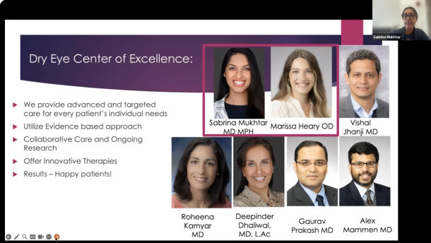 slide of providers in the Dry Eye Center