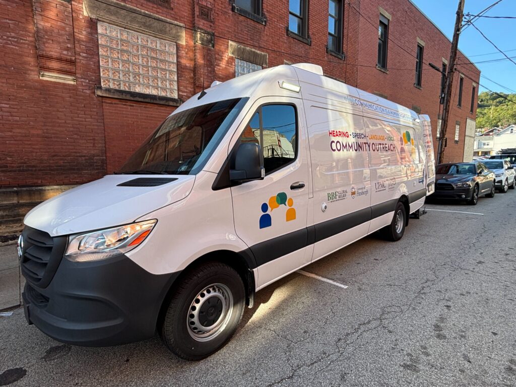 Communication Van on the street