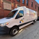 Communication Van on the street