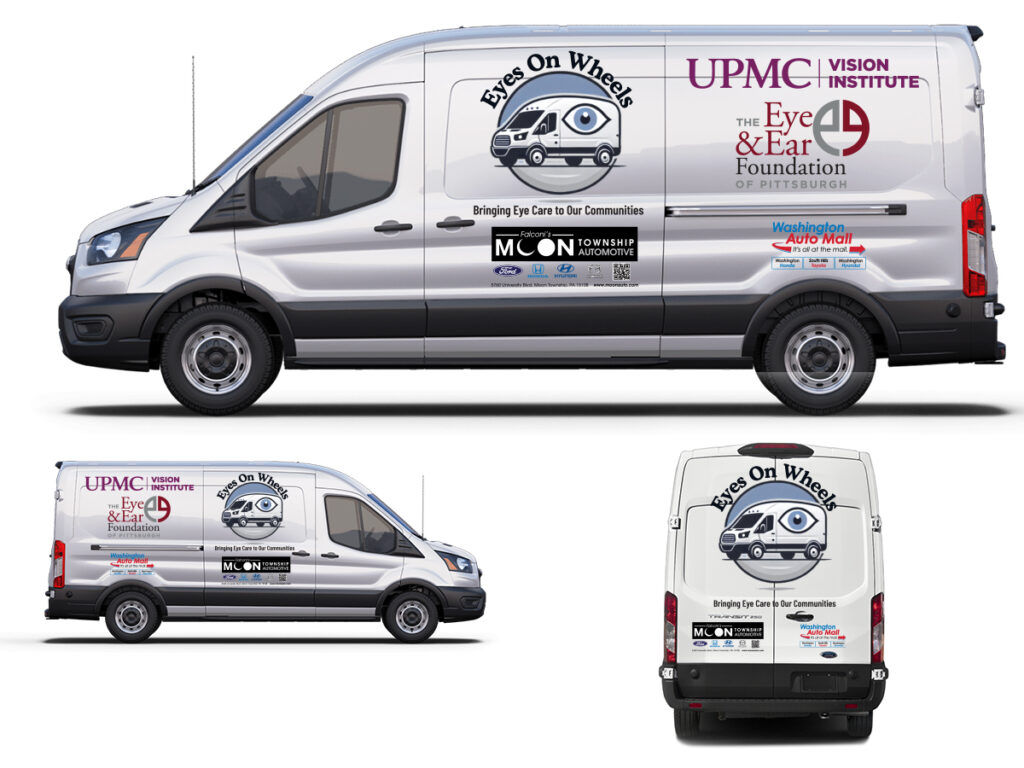 mock up of van