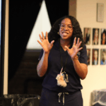 Dr. Stinnett giving a talk