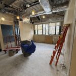 One of the areas under construction