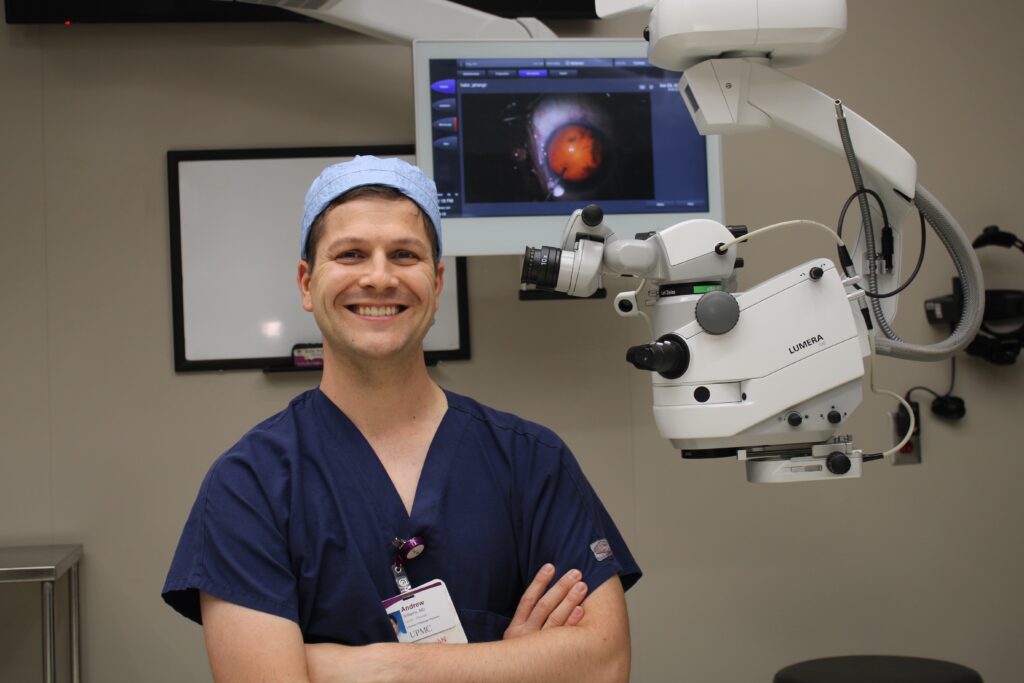 Andrew Williams in scrubs