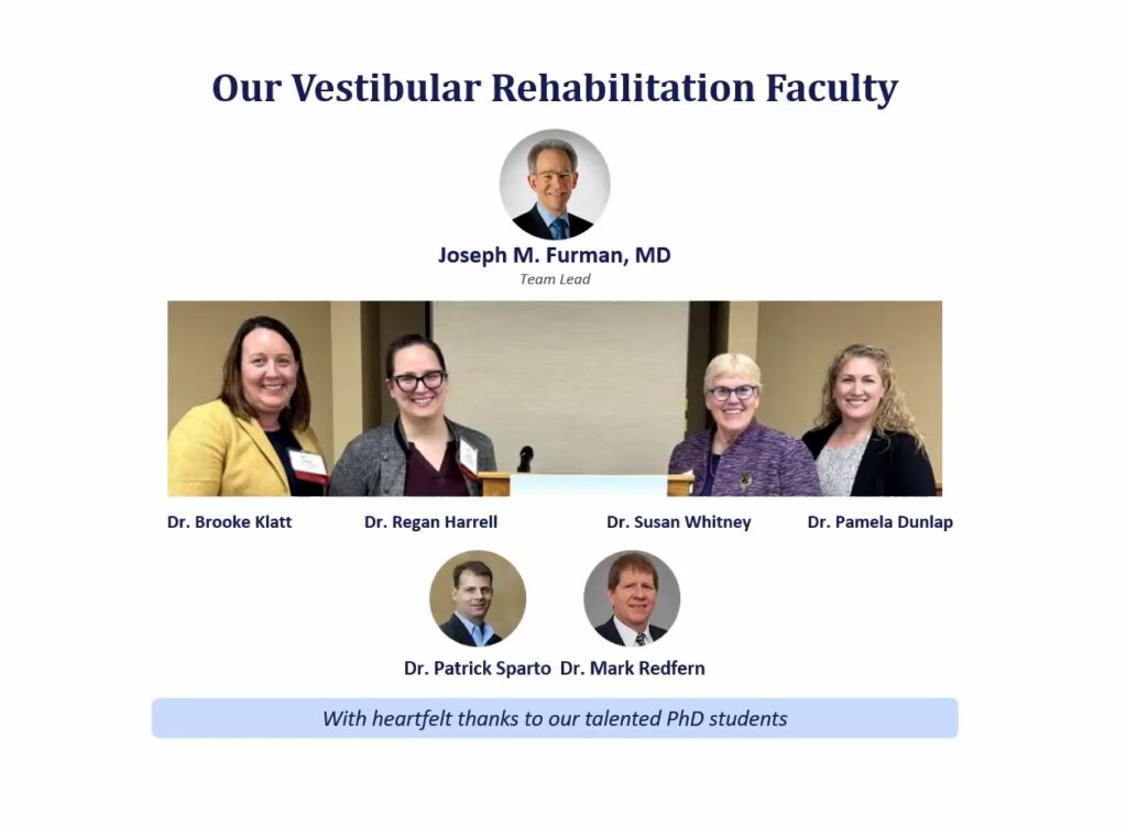 vestibular rehab faculty