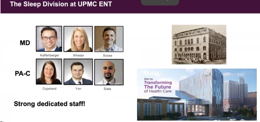 slide of the UPMC Sleep Division