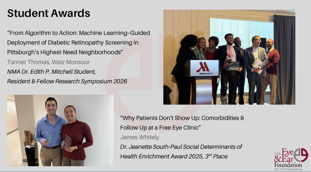 slide of student awards