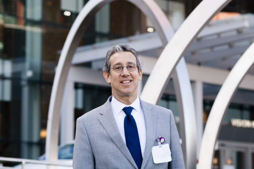 Dr. Finkelstein in front of the VI